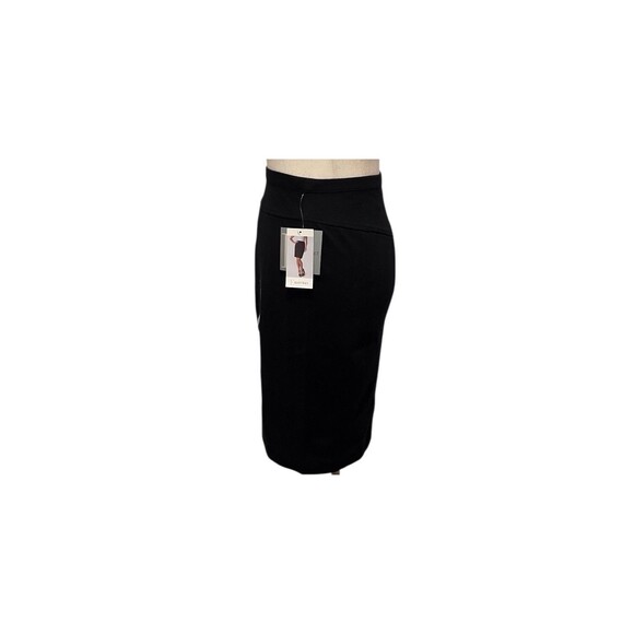 ELLEN TRACY PENCIL SKIRT SIZE XSMALL BLACK JERSEY KNIT PULL ON STRETCH NWT $59 - Picture 3 of 10